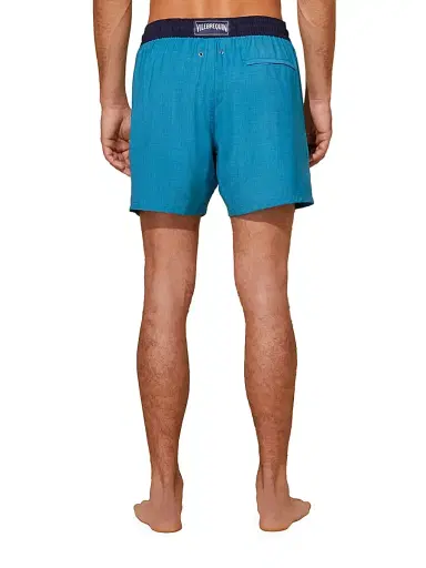 Vilebrequin Men's Woolmark x Magnus Swim Trunks - Azur | Thumbnail 5