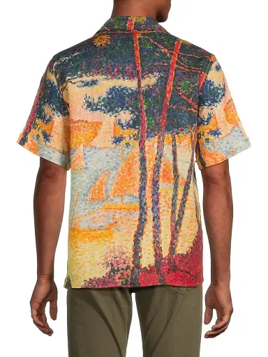 Vilebrequin Men's Sailboat Linen Shirt - Mais | Thumbnail 5