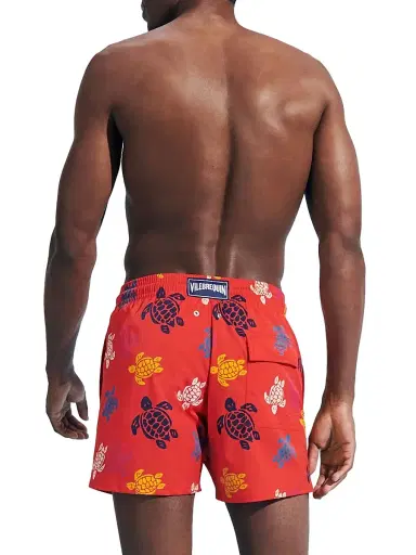 Vilebrequin Men's Multicolor Tortoise Swim Trunks | Thumbnail 4 Vilebrequin Men's Multicolor Tortoise Swim Trunks | Thumbnail 4
