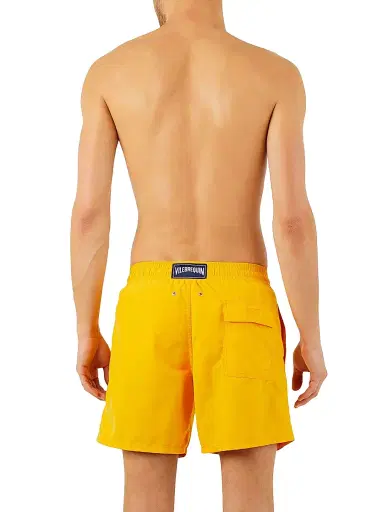 Vilebrequin Men's Unis Swim Trunks - Jaune Nashi | Thumbnail 2
