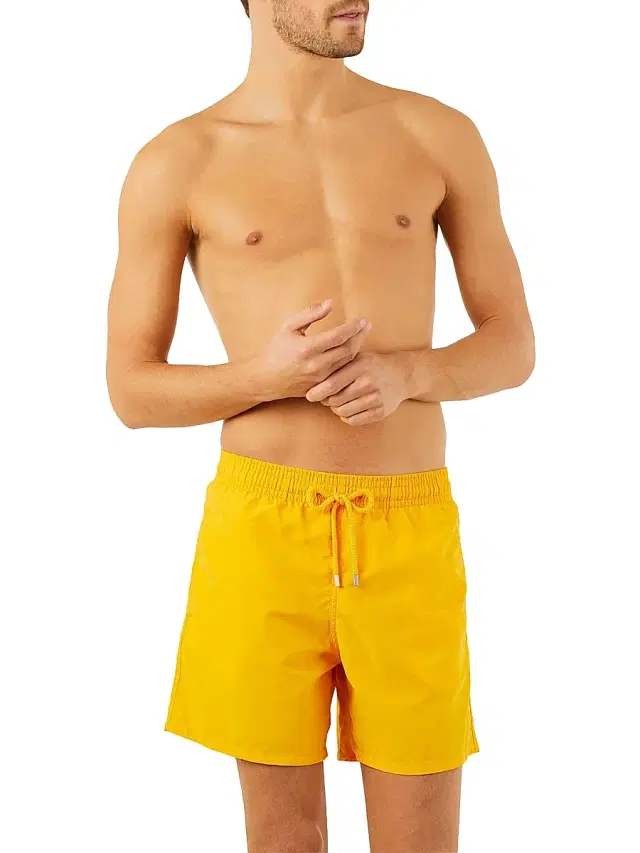 Vilebrequin Men's Unis Swim Trunks - Jaune Nashi
