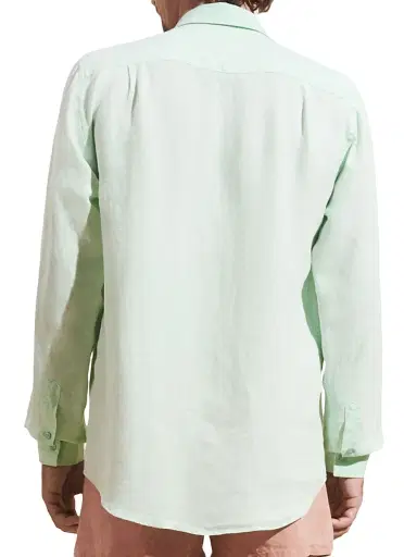 Vilebrequin Men's Caroubis Linen Shirt - Vert | Thumbnail 5