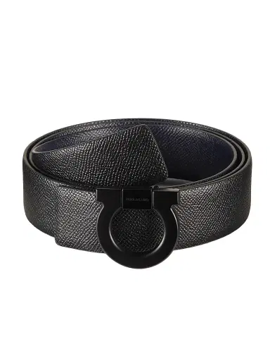 Ferragamo Men's Fixed Reversible Gancini Belt | Thumbnail 1