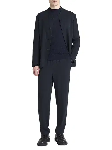 Giorgio Armani Men's Micro-Chevron Jogger Pants | Thumbnail 2 Giorgio Armani Men's Micro-Chevron Jogger Pants | Thumbnail 2