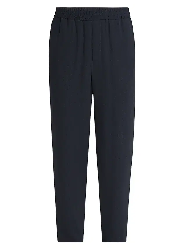 Giorgio Armani Men's Micro-Chevron Jogger Pants - Carbon