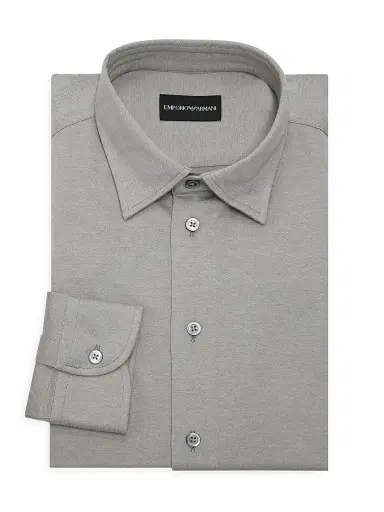 Emporio Armani Men's Cotton Sport Shirt | Thumbnail 1 Emporio Armani Men's Cotton Sport Shirt | Thumbnail 1