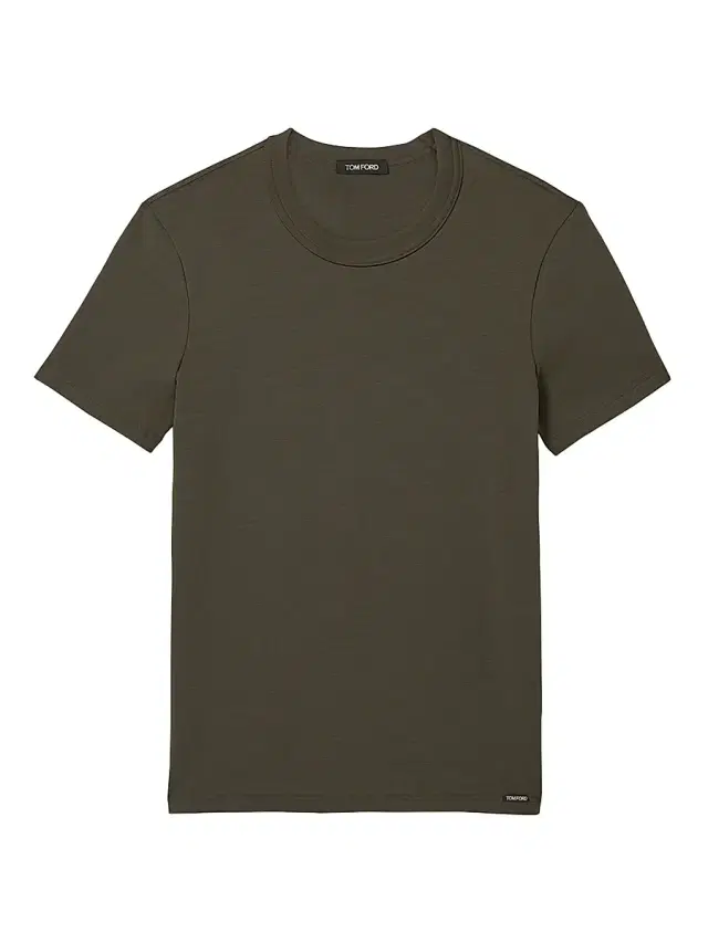 Men's Stretch-Cotton Crewneck T-Shirt - Green