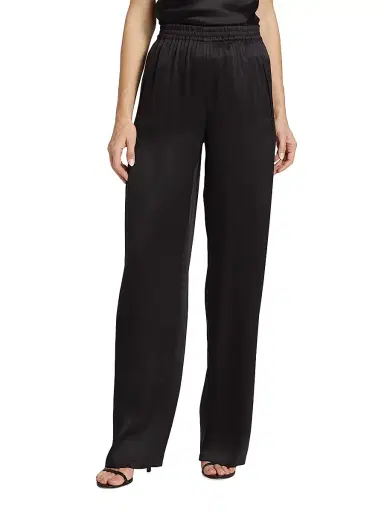 Giorgio Armani Women's Pull-On Silk Trousers | Thumbnail 2 Giorgio Armani Women's Pull-On Silk Trousers | Thumbnail 2