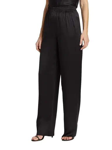 Giorgio Armani Women's Pull-On Silk Trousers | Thumbnail 3 Giorgio Armani Women's Pull-On Silk Trousers | Thumbnail 3