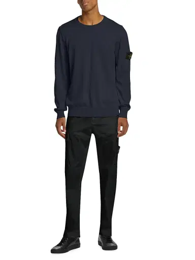 Stone Island Men's Crewneck Cotton Sweater | Thumbnail 2