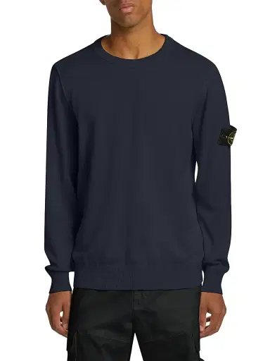 Stone Island Men's Crewneck Cotton Sweater | Thumbnail 3