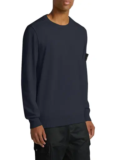 Stone Island Men's Crewneck Cotton Sweater | Thumbnail 4