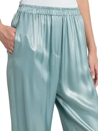 Giorgio Armani Women's Laminated Satin Joggers | Thumbnail 6 Giorgio Armani Women's Laminated Satin Joggers | Thumbnail 6