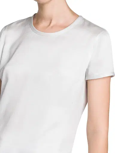 Giorgio Armani Women's Silk Short-Sleeve Shirt - Ice - Size 12 | Thumbnail 6 Giorgio Armani Women's Silk Short-Sleeve Shirt - Ice - Size 12 | Thumbnail 6