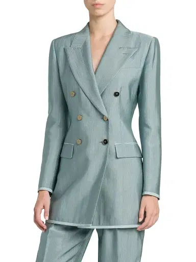 Giorgio Armani Women's Double-Breasted Jacket | Thumbnail 4 Giorgio Armani Women's Double-Breasted Jacket | Thumbnail 4