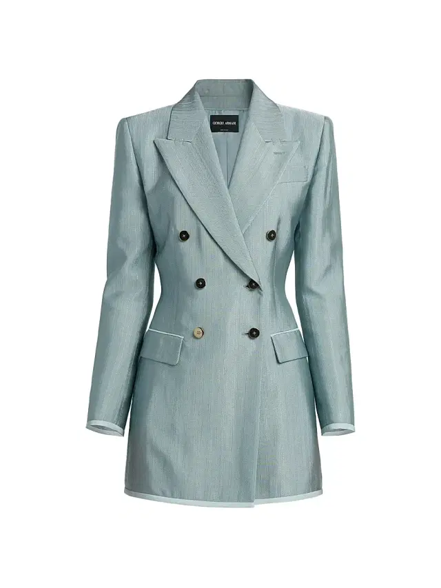 Giorgio Armani Women's Double-Breasted Jacket - Quarry