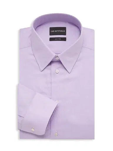Emporio Armani Men's Cotton Button-Front Shirt | Thumbnail 1