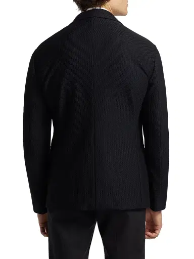 Giorgio Armani Men's Single-Breasted Stretch-Nylon Jacket - Black - Size 42 | Thumbnail 5 Giorgio Armani Men's Single-Breasted Stretch-Nylon Jacket - Black - Size 42 | Thumbnail 5