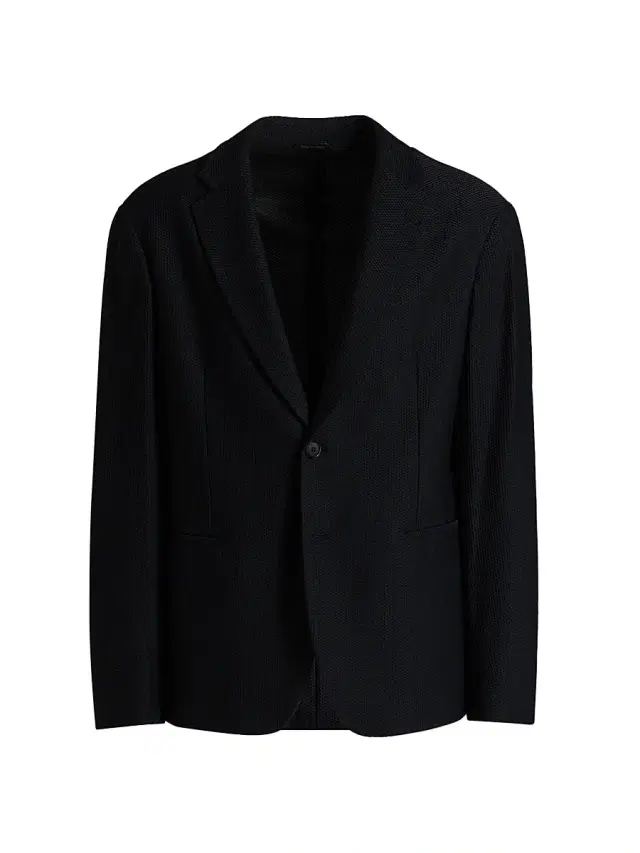 Giorgio Armani Men's Single-Breasted Stretch-Nylon Jacket - Black