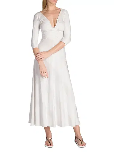 Giorgio Armani Women's Diagonal Stripe Jersey Midi-Dress | Thumbnail 3