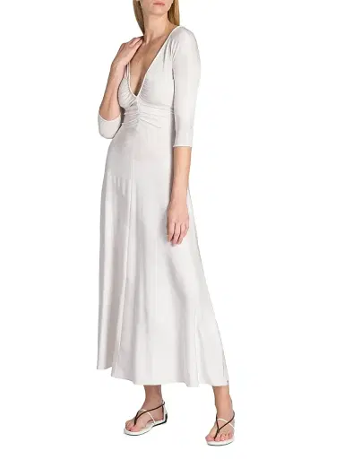 Giorgio Armani Women's Diagonal Stripe Jersey Midi-Dress | Thumbnail 4