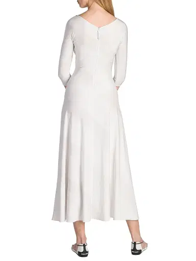 Giorgio Armani Women's Diagonal Stripe Jersey Midi-Dress | Thumbnail 5