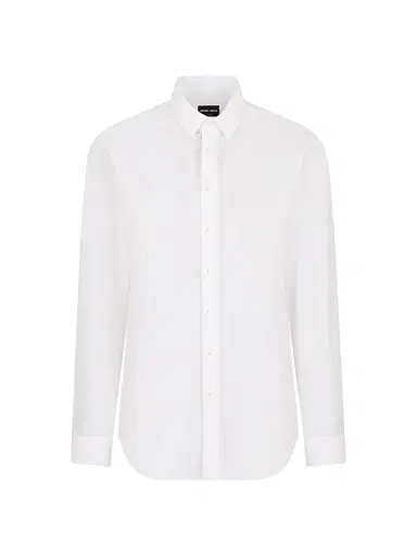 Giorgio Armani Men's Seersucker Cotton Shirt | Thumbnail 1 Giorgio Armani Men's Seersucker Cotton Shirt | Thumbnail 1