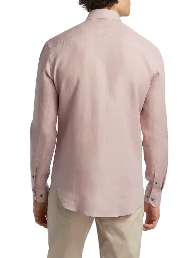 Giorgio Armani Men's Linen Button-Front Shirt | Thumbnail 5