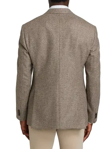 Giorgio Armani Men's Textured Wool & Cashmere Jacket | Thumbnail 5 Giorgio Armani Men's Textured Wool & Cashmere Jacket | Thumbnail 5