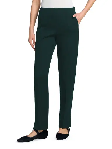 Giorgio Armani Women's Stretch Wool Straight Pants | Thumbnail 4 Giorgio Armani Women's Stretch Wool Straight Pants | Thumbnail 4