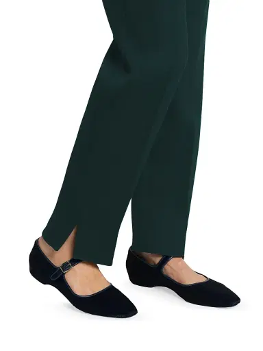 Giorgio Armani Women's Stretch Wool Straight Pants | Thumbnail 6 Giorgio Armani Women's Stretch Wool Straight Pants | Thumbnail 6