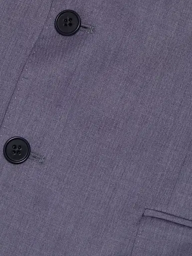 Emporio Armani Men's Virgin Wool Single-Breasted Suit - Purple Blue | Thumbnail 7