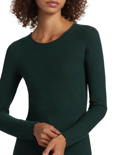 Giorgio Armani Women's Rib-Knit Jersey Long-Sleeve T-Shirt | Thumbnail 5 Giorgio Armani Women's Rib-Knit Jersey Long-Sleeve T-Shirt | Thumbnail 5