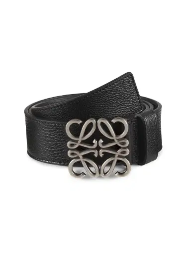 Loewe Men's Chunky Anagram Leather Belt | Thumbnail 1 Loewe Men's Chunky Anagram Leather Belt | Thumbnail 1