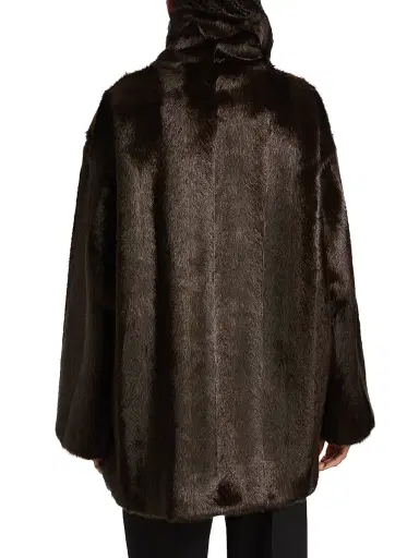 RÓHE Women's Toggle Faux-Fur Short Coat | Thumbnail 5 RÓHE Women's Toggle Faux-Fur Short Coat | Thumbnail 5