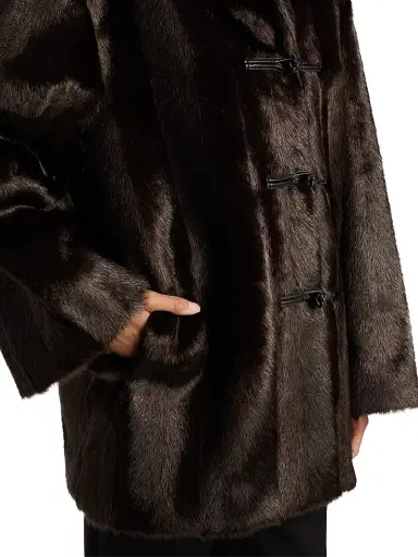 RÓHE Women's Toggle Faux-Fur Short Coat | Thumbnail 6 RÓHE Women's Toggle Faux-Fur Short Coat | Thumbnail 6