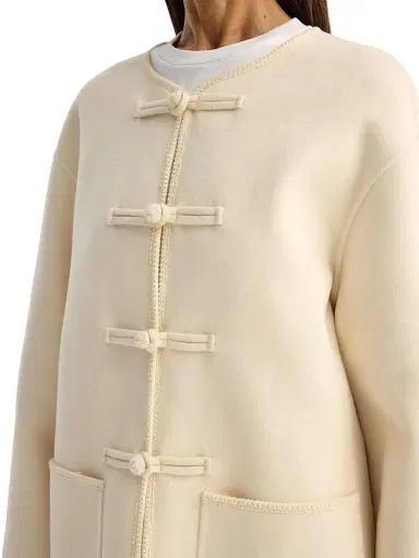 Róhe Women's Double-Faced Wool Jacket - Offwhite | Thumbnail 7 Róhe Women's Double-Faced Wool Jacket - Offwhite | Thumbnail 7