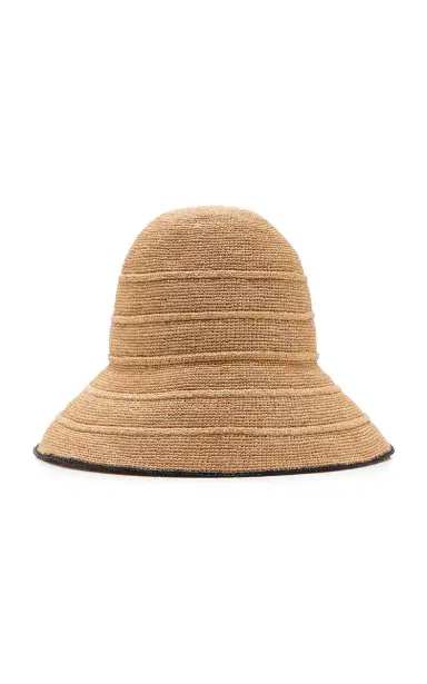 Janessa Leone Teagan Wired Brim Raffia Straw Bucket Hat | Thumbnail 7