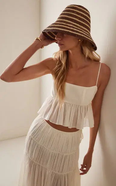 JANESSA LEONE Felix Raffia Straw Hat | Thumbnail 2 JANESSA LEONE Felix Raffia Straw Hat | Thumbnail 2
