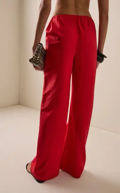 Staud Stroll Silk Wide-Leg Pants | Thumbnail 4 Staud Stroll Silk Wide-Leg Pants | Thumbnail 4