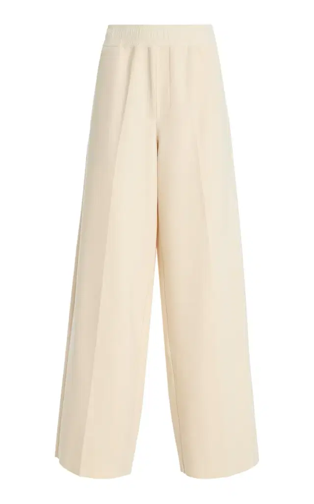 BIRROT Exclusive Lay2 Drawstring Crepe Wide-Leg Pants