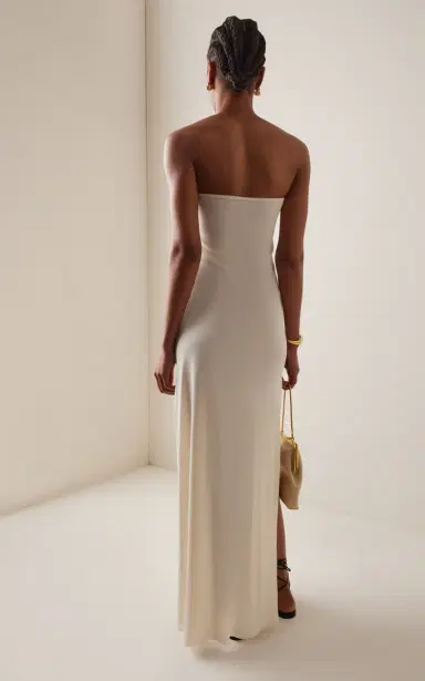 Moré Noir Alina Ruched Jersey Maxi Dress | Thumbnail 4