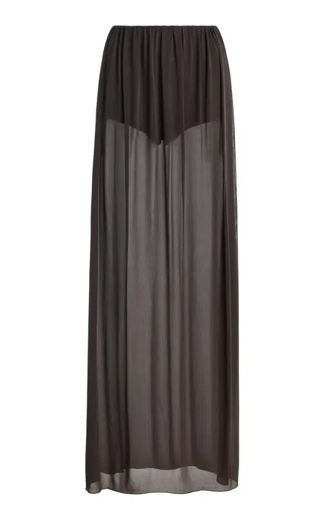 Moré Noir Aria Jersey Maxi Skirt