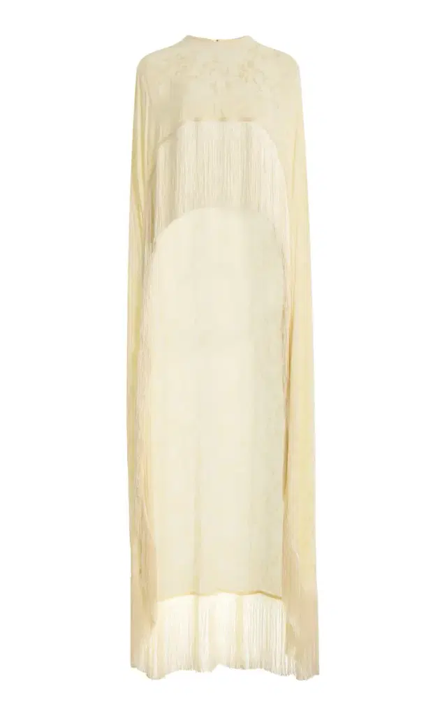 Anna October Bernice Fringed Crepe Cape