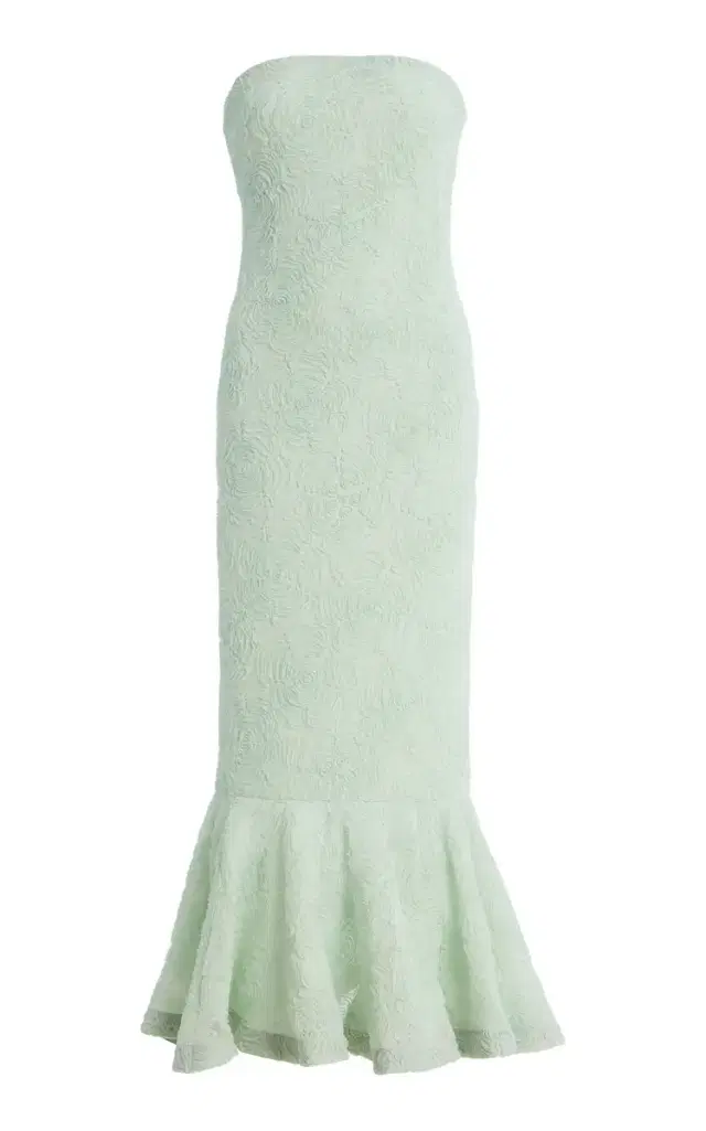ROTATE Flower Mesh Flounce Dress