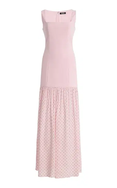 ROTATE Crepe Scoop-Neck Maxi Dress | Thumbnail 9