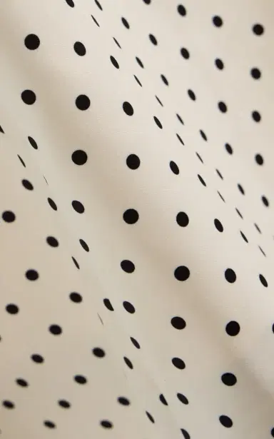 ROTATE Polka-Dot Satin Midi Dress | Thumbnail 5