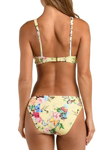 L'Agence Women's Lexie Garden Butterflies Bikini Top - Size XL | Thumbnail 4