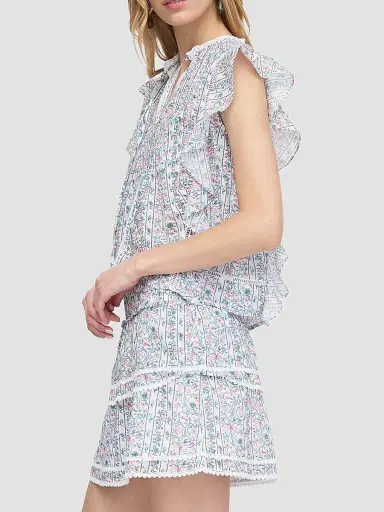 Hill House Home Women's The Ramona Top - White Etched - Size Medium | Thumbnail 4 Hill House Home Women's The Ramona Top - White Etched - Size Medium | Thumbnail 4