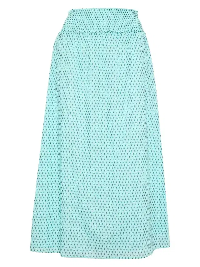 Hill House Home Women's The Delphine Nap Skirt - Teal Poppy Half Drop